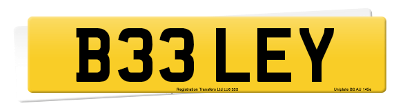 Registration number B33 LEY